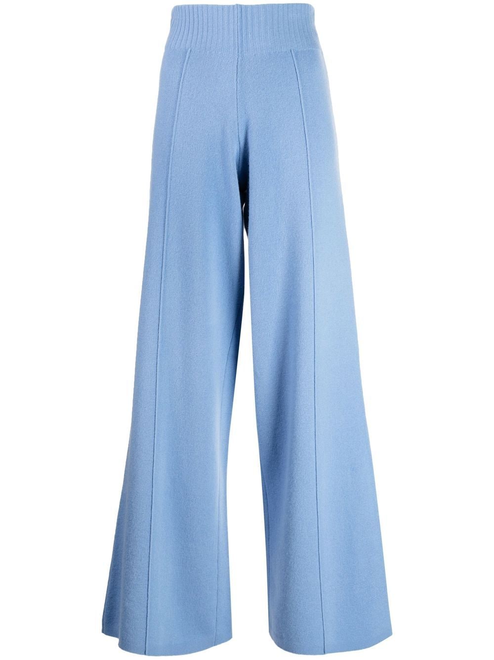 Cashmere Blend Trousers In Cornflower