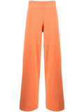 Women's Cashmere Blend Trousers In Burnt Orange