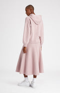 Women's Cashmere Blend Hoodie In Powder Pink