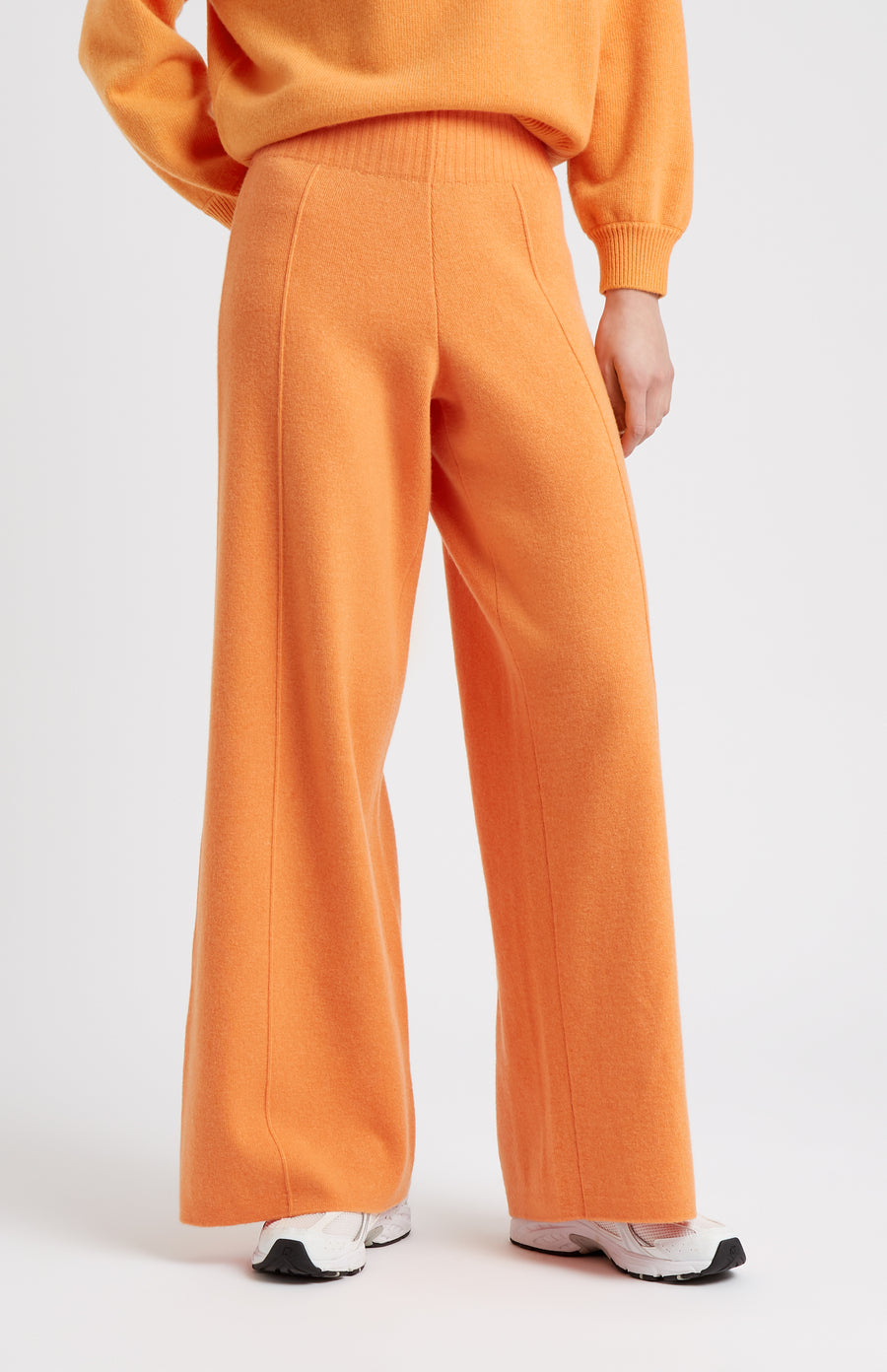 Pringle of Scotland Women's Cashmere Blend Trousers In Burnt Orange